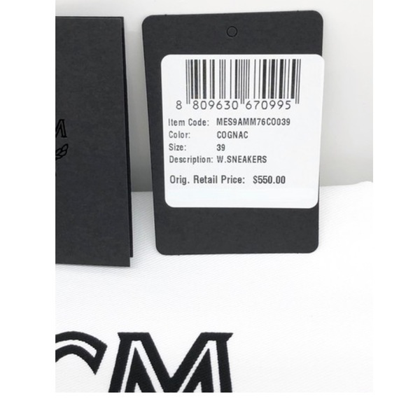 ❌SOLD❌ MCM Limited Edition Logo Cognac Sneakers - Picture 12 of 12